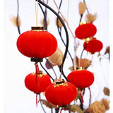 TA BEST Red Lantern 16 Pcs Lucky Hanging Lanterns Decoration New Year Wedding Party Hang Mini Lanterns for Chinese Spring Festival Celebration(2.36"x2.16")