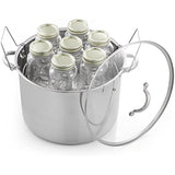 McSunley Stainless Steel Prep N Cook Water Bath Canner, 21.5 quart, Silver (620)