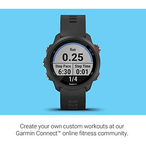 Garmin Forerunner 245 Music, GPS Running Smartwatch with Music and Advanced Dynamics, Black