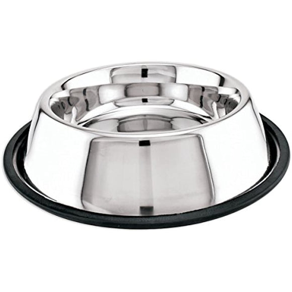 Pro Select Stainless Steel X-Super Heavyweight Non-Tip Pet Bowl, 6-1/2-Inch, 1-Quart