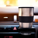 Vremi Single Cup Coffee Maker - Includes 14 Ounce Travel Coffee Mug and Reusable Filter - Personal 1 Cup Drip Coffee Maker to Brew Ground Beans - Black and Silver Single Serve One Cup Coffee Dripper