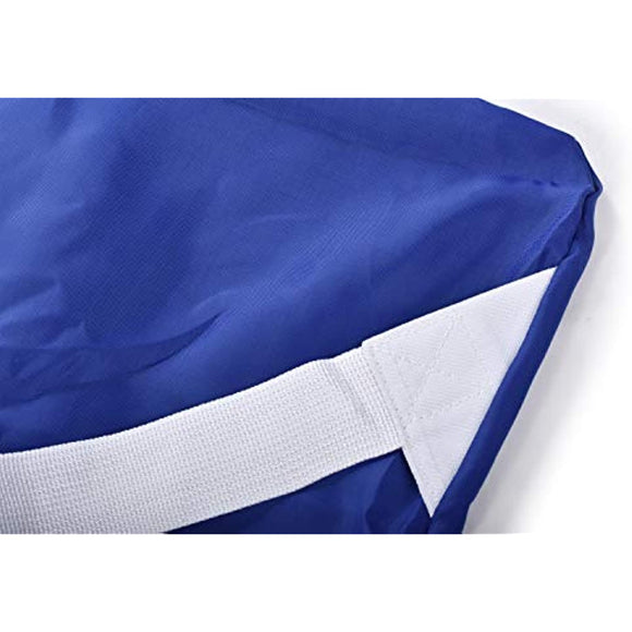 Shoulder Strap Laundry Bag - Drawstring Locking Closure, Durable Nylon Material, Large Capacity, Heavy Duty Stitching, Hands Free Carrying, Perfect for Laundromat or College Dorm. (Blue | 30