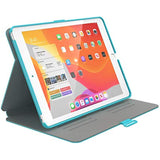 Speck Products BalanceFolio Print iPad 10.2 Inch Case and Stand (2019), Hyperbloom Floral/Skyline Blue