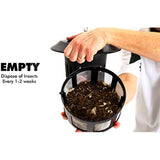 DynaTrap Insect Trap (DT1210), Pole Mount and Water Tray, 1/2 Acre, Bl, Black