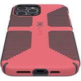 Speck Products CandyShell Pro Grip iPhone 12 Pro Max Case, Raspberry Kiss Red/Slate Grey (137609-9240)