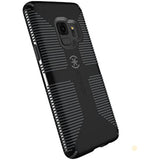 Speck Products Compatible Phone Case for Samsung Galaxy S9, Candyshell Grip Case, Black/Slate Grey