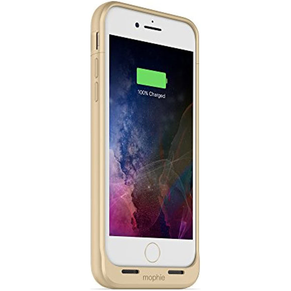 mophie Juice Pack Wireless - Qi Wireless Charging - Protective Battery Case for Apple iPhone 8 and iPhone 7 - Gold