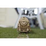 UGears Locomotive with Tender 3D Wooden Model Self Assembling Best Adult and Teens Gift