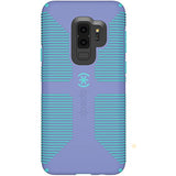 Speck Products Compatible Phone Case for Samsung Galaxy S9 Plus, Candyshell Grip Case, Wisteria Purple/Mykonos Blue (106218-C008)