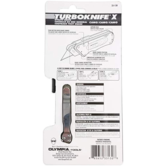 Olympia Tools 33-130 Camo Turbo x Knife