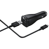 Samsung Adaptive Fast Charging Vehicle Car Charger - For S7/S6/Note 4/5/Edge (US Retail Packing)