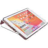 Speck Products BalanceFolio iPad Clear 10.2 Inch Case and Stand (2019), Rose Gold Woven Metallic/Clear