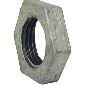 Pipe Fitting, Lock Nut, Galvanized, 1/2-In.