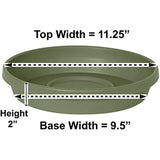 Bloem Terra Plant Saucer Tray for Planters 9-12" Living Green