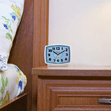 Equity by La Crosse 33100 Electric Silent Analog Alarm Clock with Lighted Dial, White