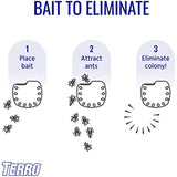 TERRO T334B Indoor Multi-Surface Liquid Ant Bait and Ant Killer - 4 Discreet Ant Bait Stations - Kills Common Household Ants