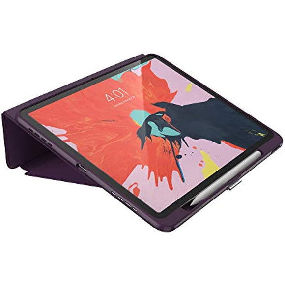 Speck Products Presidio PRO Folio 12.9-inch iPad Pro Case (2018), Argyle Purple/Eggplant Purple