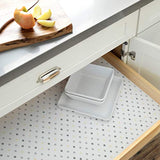 Con-Tact Brand Grip Prints Durable Non-Adhesive Anti-Slip Shelf and Drawer Liner, 18'' x 4', Dottie Grey