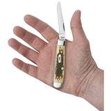 CASE XX WR Pocket Knife Amber Bone Mini Trapper Item #013 - (6207 SS) - Length Closed: 3 1/2 Inches …
