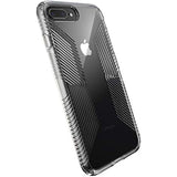 Speck Products Compatible Phone Case for iPhone 8 Plus/iPhone 7 Plus, Presidio Perfect-Clear with Grip Case, Clear/Clear (136230-5085)