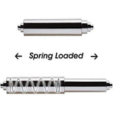 Universal Plastic Spring Loaded Toilet Paper Roll Holder Replacement , Chrome (1, Chrome)