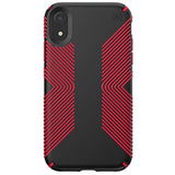 Speck Products Presidio Grip iPhone Xs/iPhone X Case, Black/Dark Poppy Red