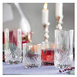 Elegant Highball Glasses {Set Of 12} Clear Heavy Base Tall Bar Glass, {16-oz} Drinking Glasses for Water, Juice, Beer, Wine, and Cocktails