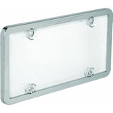 Bell Automotive 22-1-45602-8 Universal License Plate Frame with Clear Cover, Chrome