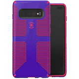 Speck Products CandyShell Grip Samsung Galaxy S10+ Case, Ultraviolet Purple/Ruby Red
