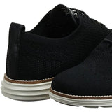 Cole Haan Men's Original Grand Knit Wing TIP II Sneaker, BLACK/IVORY, 8 M US