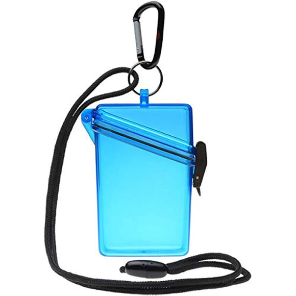 Witz Sport Cases Keep-It-Safe Small Clear Dry Box - Waterproof Box Translucent Blue
