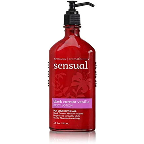 Bath & Body Works Aromatherapy Sensual Black Currant Vanilla 6.5 Oz Body Lotion,