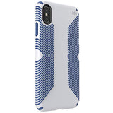 Speck Products Presidio Grip iPhone Xs Max Case, Microchip Grey/Ballpoint Blue (117106-7569)