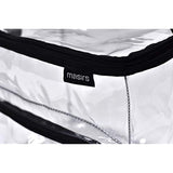 Clear Lunch Bag - Durable PVC Plastic See Through Lunch Bag with Adjustable Shoulder Strap Handle for Prison Correctional Officers, Work, School, Stadium Approved, Freezer Proof and Lead Free (Medium)