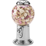 Le'raze Elegant Candy Dispenser, Gumball Machine with Silver Top. Holds Snack, Candy, Nuts, and Gumball's.