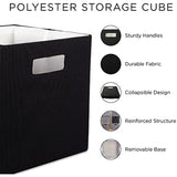 DII Poly-Cube Storage Collection Hard Sided, Collapsible Solid, Large, Nautical Blue