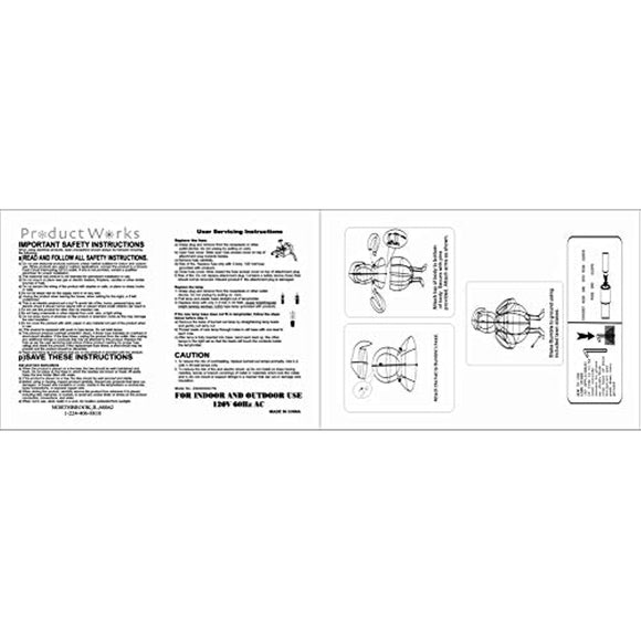 ProductWorks 32-Inch Pre-Lit Rudolph The Red-Nosed Reindeer Bumble Christmas Yard Decoration, 80 Lights