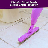 Rejuvenate Click N Clean Multi-Surface Spray Mop System Complete Bundle Includes Free Click-On Pro Grade Grout Brush Reusable Microfiber Pads 32oz No-Bucket Floor (Click N Clean Bundle)