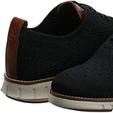 Cole Haan Men's Zerogrand Stitchlite Wingtip Oxford, Black/Ivory, 10.5 Medium US