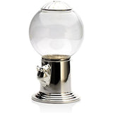 Le'raze Elegant Candy Dispenser, Gumball Machine with Silver Top. Holds Snack, Candy, Nuts, and Gumball's.