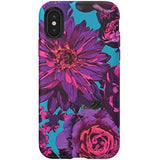 Speck Products Presidio Inked iPhone Xs/iPhone X Case, Hyperbloom/Lipstick Pink