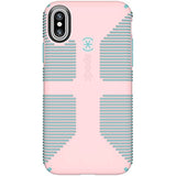 Speck Products CandyShell Grip Cell Phone Case for iPhone XS/iPhone X - Quartz Pink/River Blue