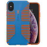 Speck Products iPhone Xs/iPhone X Case, CandyShell Grip, Skydive Blue/Pumpkin Orange