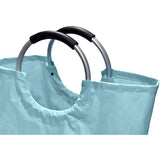 Collapsible Fabric Laundry Hamper - Portable, Foldable Large Capacity Laundry Basket, Durable Comfortable Padded Carry Handles, Self Standing Washing Bin, Folds Easily in Laundry Room Storage. (Blue)