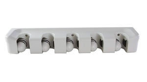 Magic Holder 5 Position Mop and Broom Holder, Floor Mop Holder, Broom Utility Holder, Storage Solutions and Organizers for Cleaning