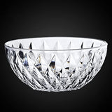 Glass Bowl, Decorative Diamond Design Bowls For Kitchen & Home Décor, Centerpiece Table Decorations Great For Dining, Living Room Décor, Serving Bowls, Salad Bowl, Pasta Bowls, Candy Bowl, Fruit Bowl.