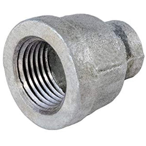 Supply Giant HNSD0564 3/4 X 3/8 Galvanized Malleable Iron Reducing Coupling, 3/4 in. x 3/8 in, Chrome