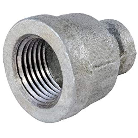 Supply Giant HNSD0564 3/4 X 3/8 Galvanized Malleable Iron Reducing Coupling, 3/4 in. x 3/8 in, Chrome