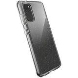 Speck Products Presidio Perfect-Clear Glitter Samsung Galaxy S20 Case, Clear with Gold Glitter/Clear (136316-5636)