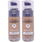 Revlon ColorStay Makeup, with SoftFlex, SPF 15, Normal/Dry Skin, 1 fl oz (30 ml) (Pack of 2)-Variation, 320 True Beige: $17.99